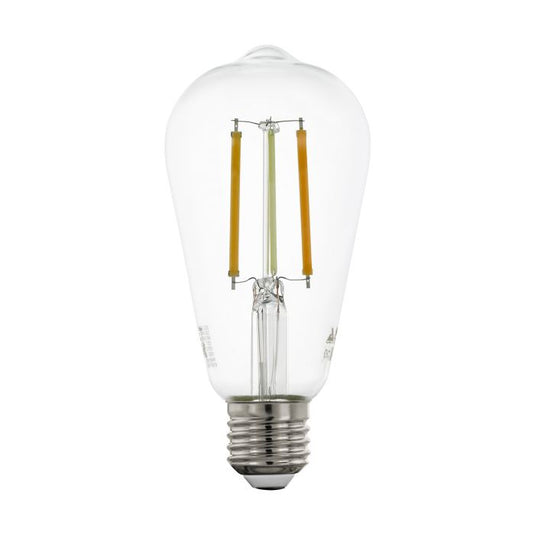 Lâmpada inteligente Vintage E27 6w 806Lm eglo - Cor 2200k-6500k - Altura 142mm 