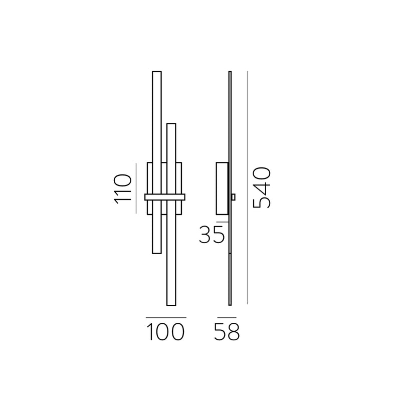 Load image into Gallery viewer, Gold LED Wall Light - Adjustable Color Temperature