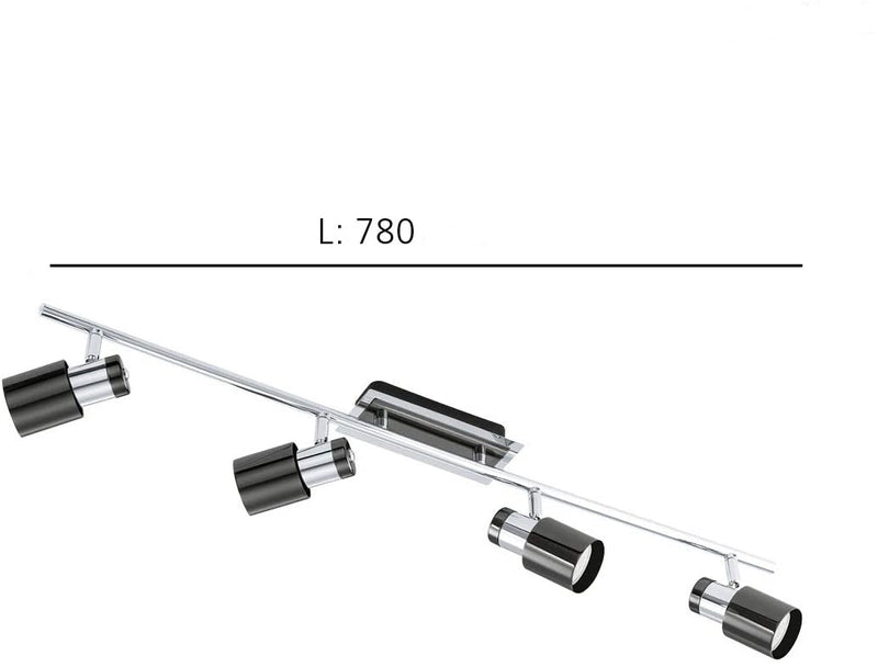 Chargez l'image dans la visionneuse de la galerie, Projector de Tecto Eglo LED Davida 1 Preto x4 30835