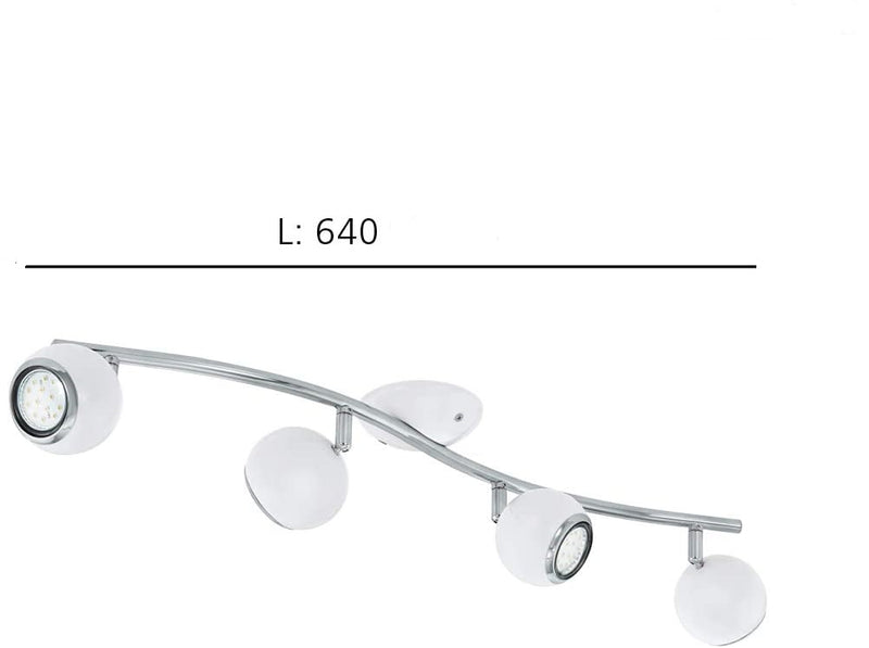 Load image into Gallery viewer, Projectores Eglo Bimeda Branco 4x 31004