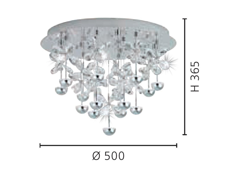 Cargue la imagen en el visor de la galería, Plafon Eglo Pianopoli Ø500mm 39245