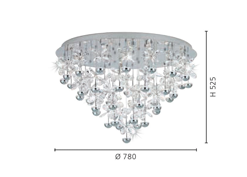 Carregue imagem no visualizador da galeriaPlafon moderno Eglo Pianopoli Ø780mm 39246
