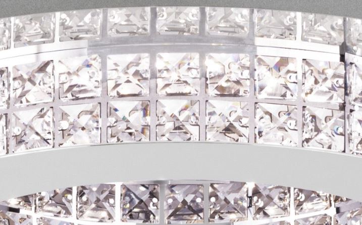 Cargue la imagen en el visor de la galería, Plafon Eglo Principe 39402 Ø700mm Cromado