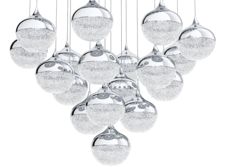 Cargue la imagen en el visor de la galería, Candeeiro de Tecto Suspenso Moderno Eglo Mioglia - 39528 Ø 810 mm