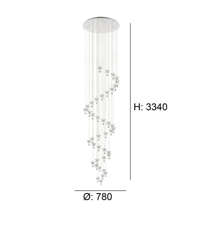 Cargue la imagen en el visor de la galería, Candeeiro de Tecto Suspenso Moderno Eglo Pianopoli 1 - 39545 Ø 780mm