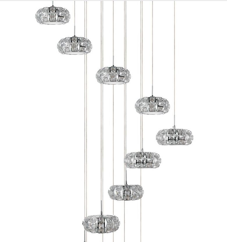 Chargez l'image dans la visionneuse de la galerie, Candeeiro de Tecto Suspenso Moderno Eglo Corliano 1 - 39546 Ø780mm