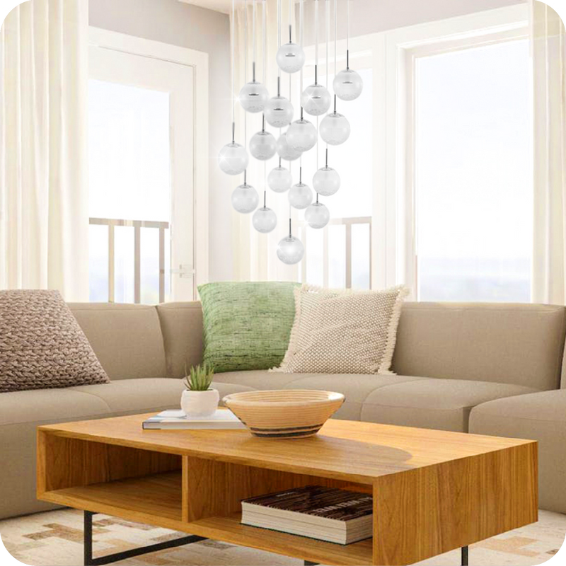 Chargez l'image dans la visionneuse de la galerie, Candeeiro de Tecto Suspenso Moderno Eglo Montefio 2 LED 39547 Ø780mm