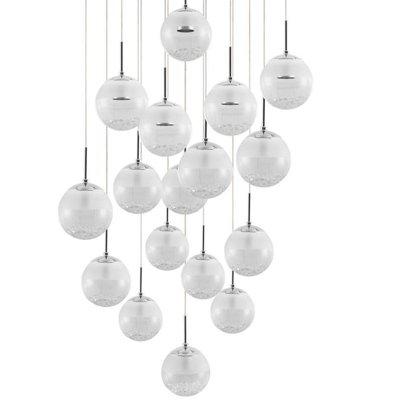 Chargez l'image dans la visionneuse de la galerie, Candeeiro de Tecto Suspenso Moderno Eglo Montefio 2 LED 39547 Ø780mm