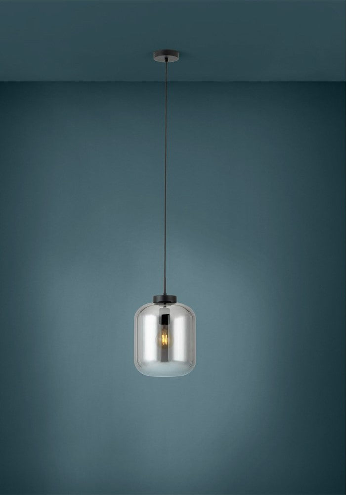 Cargue la imagen en el visor de la galería, Candeeiro de Tecto Suspenso Moderno Eglo Bulciago 39673 Ø250mm