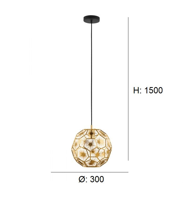 Load image into Gallery viewer, Candeeiro de Tecto Suspenso Eglo Skoura 39754 Ø 300MM