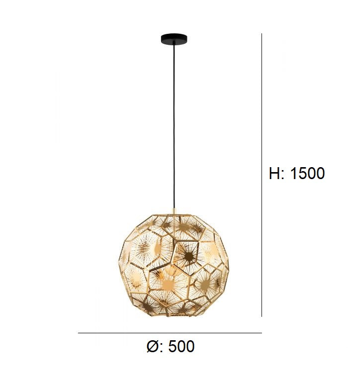 Load image into Gallery viewer, Candeeiro de Tecto Suspenso Eglo Skoura 39756 Ø500MM