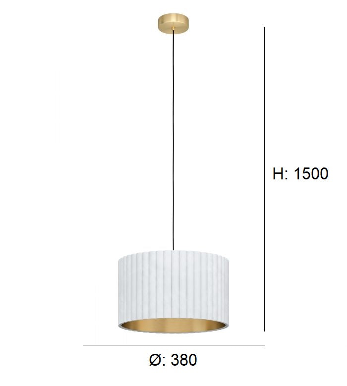 Load image into Gallery viewer, Candeeiro de Tecto Suspenso Eglo Tamaresco Branco 39765 Ø 380mm