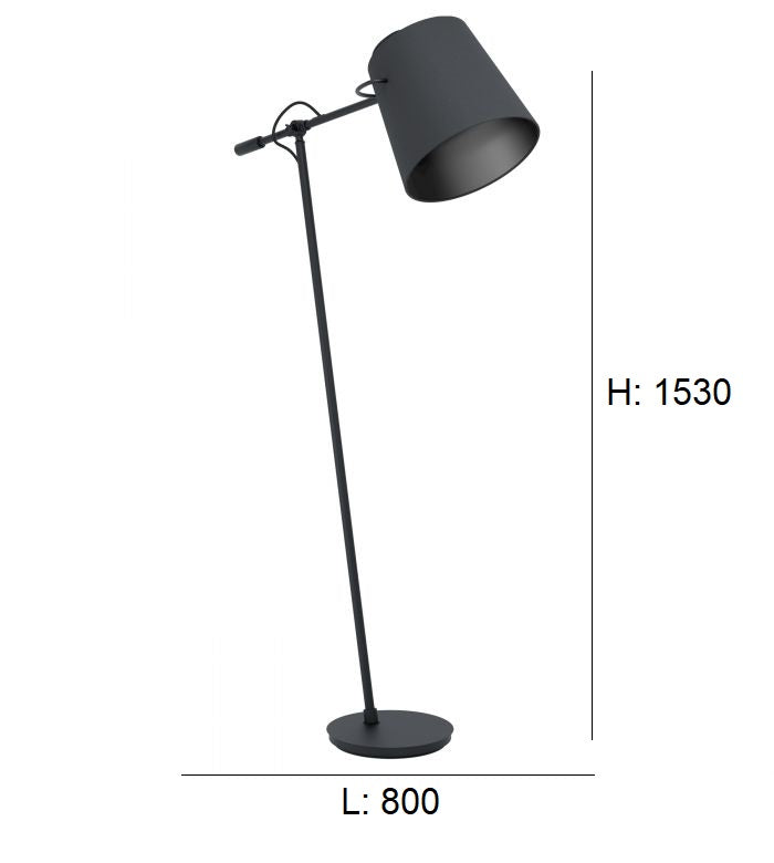 Chargez l'image dans la visionneuse de la galerie, Candeeiro de Pé Moderno Eglo Granadillos 39867