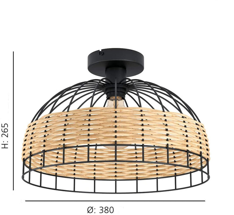 Load image into Gallery viewer, Plafon Vintage Anwick eglo 43398