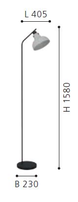 Carregue imagem no visualizador da galeriaCandeeiro de Pé vintage Matlock eglo 43844