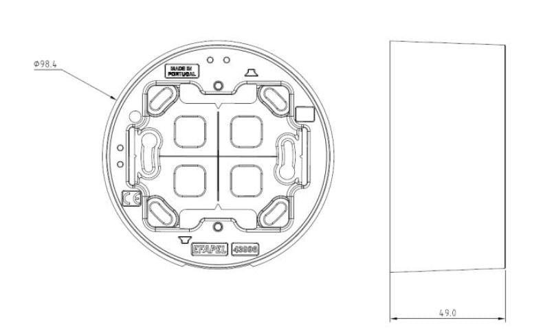 Carregue imagem no visualizador da galeriaCaixa Saliente Vazia Siza Vieira para tomada ou interruptor - Várias opções de cor - Série Siza - EFAPEL