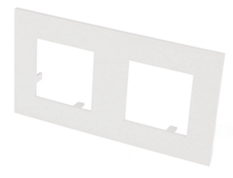 Cargue la imagen en el visor de la galería, Espelho duplo branco 45920 série quadra 45 - siza vieira