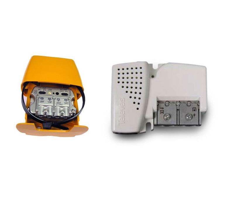 Load image into Gallery viewer, Kit de amplificador de mastro NanoKom e Fonte de alimentação PicoKom TELEVES 568002