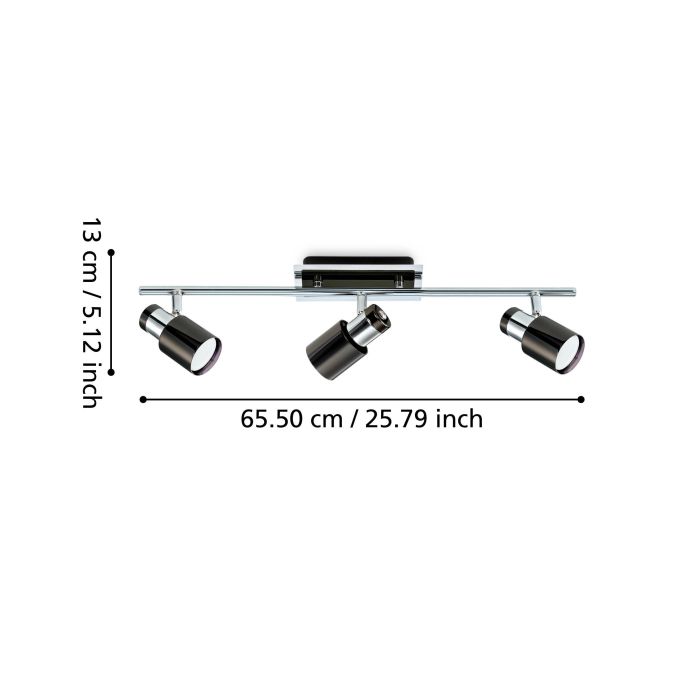 Load image into Gallery viewer, Candeeiro de Teto LED com 3 Projetores Ajustáveis DAVIDA 1 EGLO