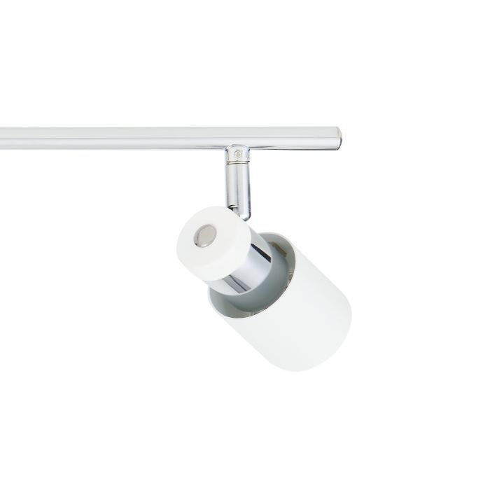 Cargue la imagen en el visor de la galería, Foco LED de Teto com Estrutura Metálica Branca e Cromada DAVIDA EGLO