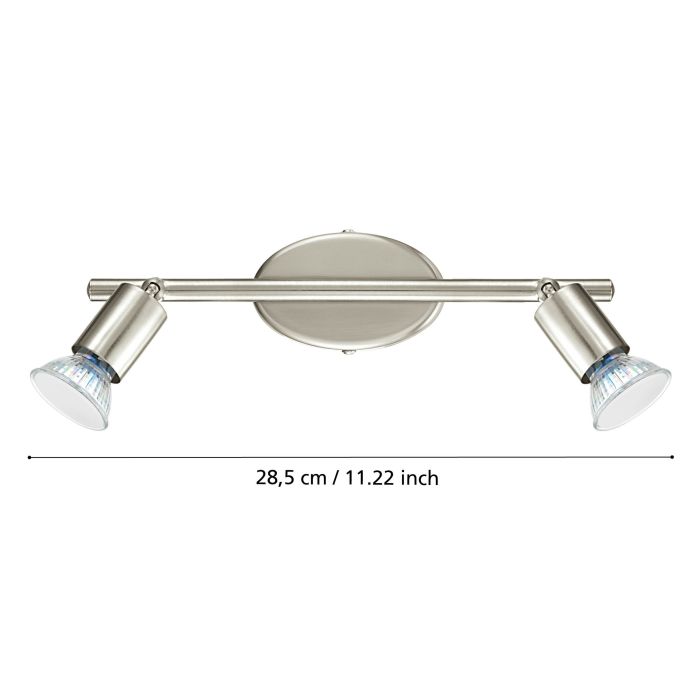 Cargue la imagen en el visor de la galería, Foco LED de Parede e Teto com Duas Cabeças Ajustáveis BUZZ-LED EGLO
