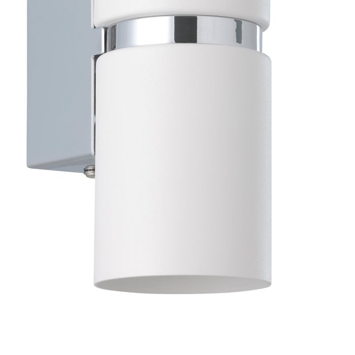 Load image into Gallery viewer, Aplique de Parede LED Branco com Suporte Cromado PASSA EGLO