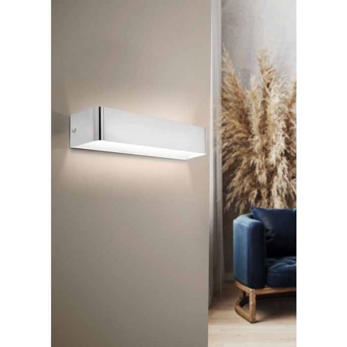 Load image into Gallery viewer, Aplique de Parede LED com Corpo Cubo Níquel Mate SANIA 4 EGLO