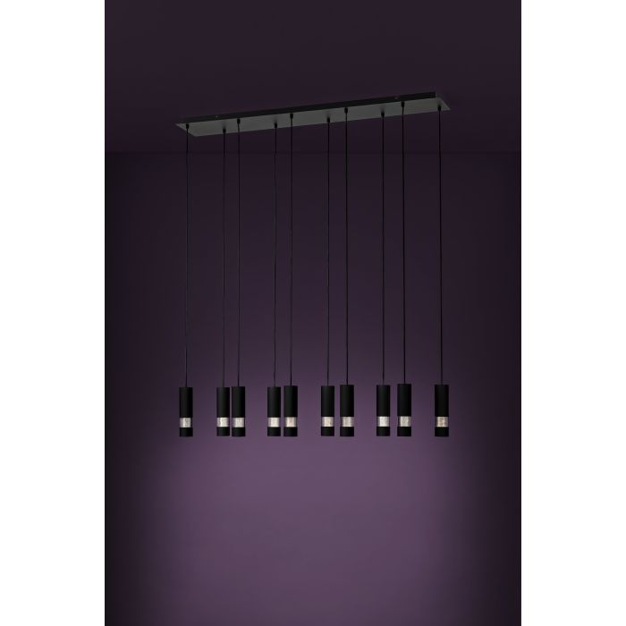 Chargez l'image dans la visionneuse de la galerie, Candeeiro de teto suspenso com 10 luzes LED e efeito bolhas BERNABETA EGLO
