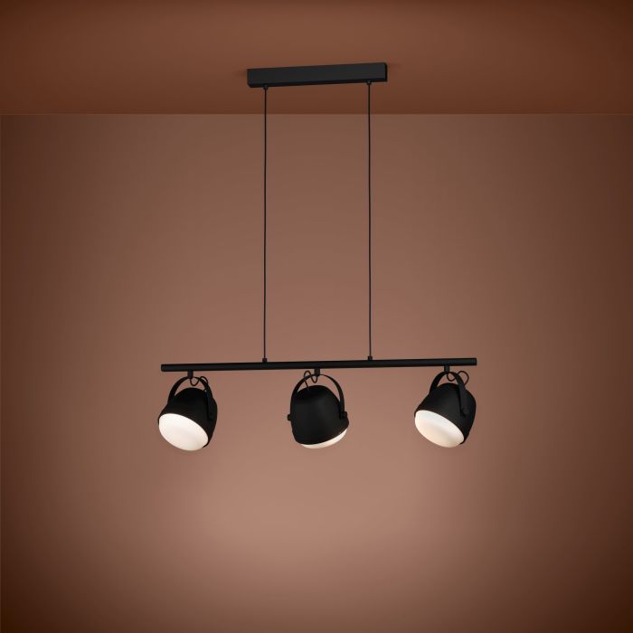 Load image into Gallery viewer, Candeeiro de teto suspenso com 3 projetores reguláveis UPANEMA EGLO