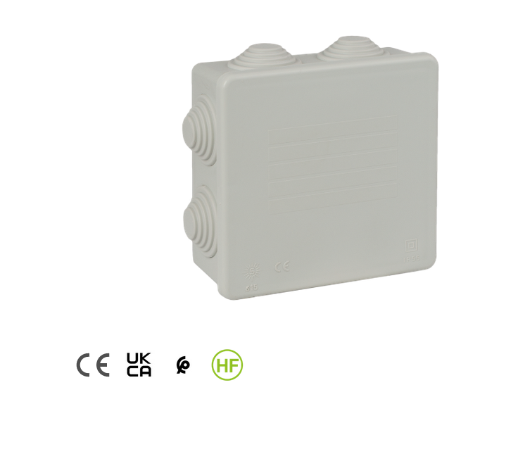 Load image into Gallery viewer, Watertight junction box 100X100X45 IP55 Solera with cable glands