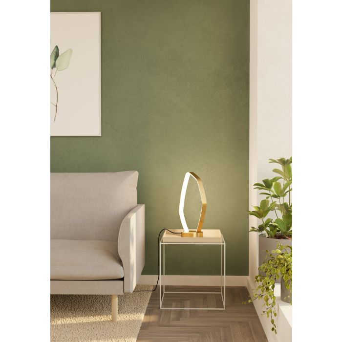 Load image into Gallery viewer, Candeeiro de Mesa LED em Latão Escovado VALLEROSA EGLO