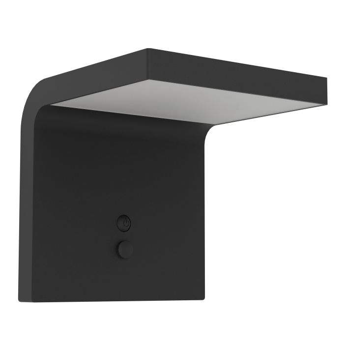 Chargez l'image dans la visionneuse de la galerie, Candeeiro solar de parede preto e branco SPIANTE EGLO