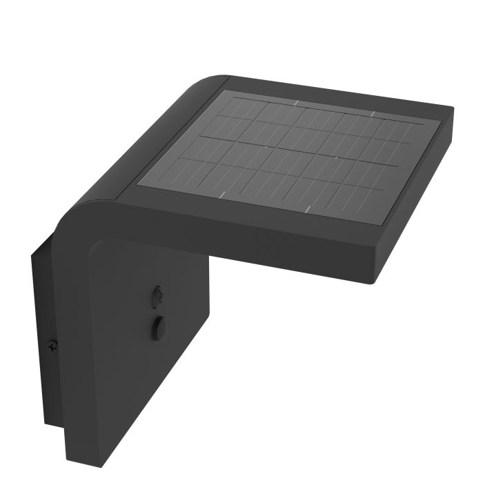 Chargez l'image dans la visionneuse de la galerie, Candeeiro solar de parede preto e branco SPIANTE EGLO