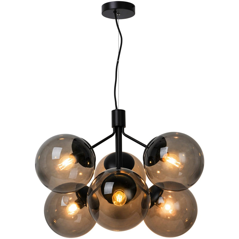 Load image into Gallery viewer, 6-Spot Pendant Black Ivona NORDLUX