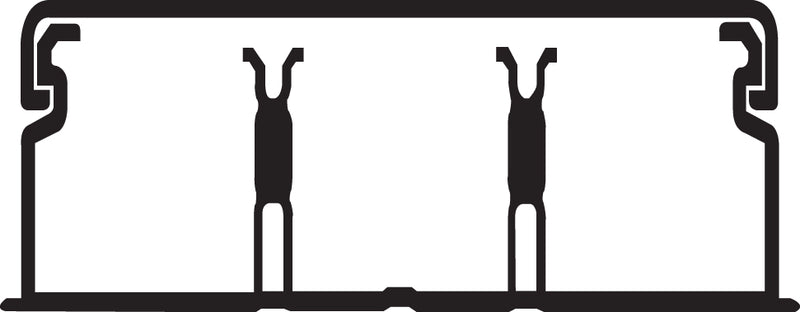 Cargue la imagen en el visor de la galería, CALHA C/ DIVISÓRIA 75X20MM BRANCA EFAPEL 10140 CBR