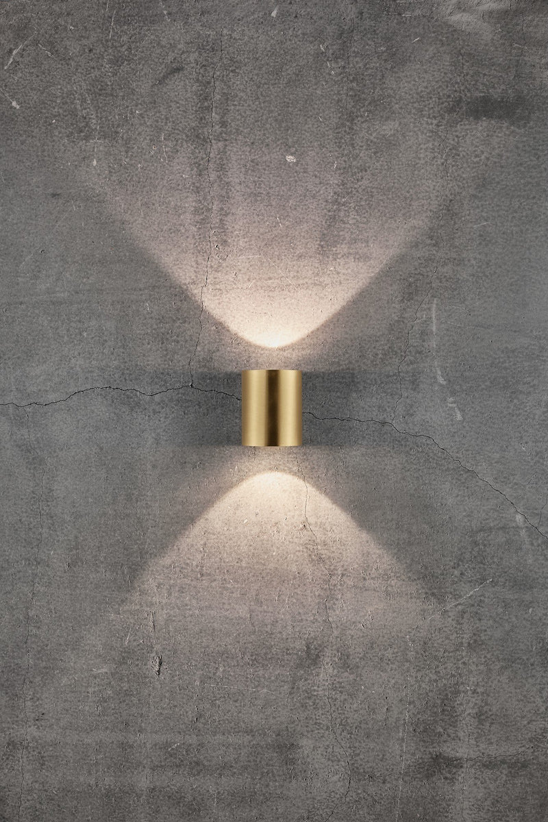Cargue la imagen en el visor de la galería, Aplique de Parede Exterior em Latão com LED Integrado Canto 2 NORDLUX