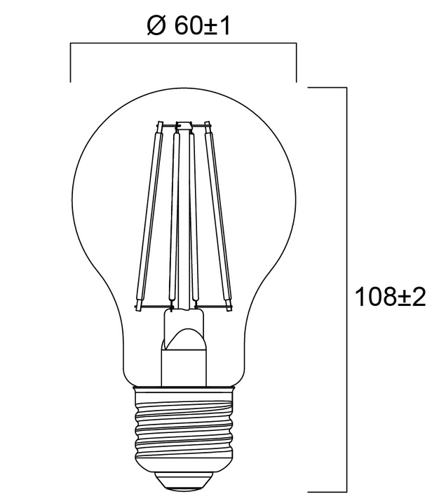 Carregue imagem no visualizador da galeriaLâmpada vintage toledo retro gls clear led sylvania 7W/4000K 806lm 4000k e-27