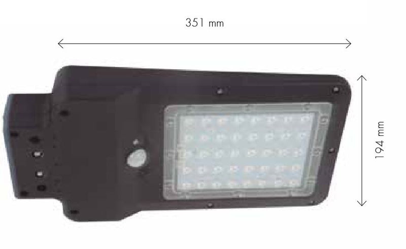 Carregue imagem no visualizador da galeriaPROJECTOR SOLAR CALLE LED 8W 850Lm 4000K C/ SENSOR IP65 PRETO