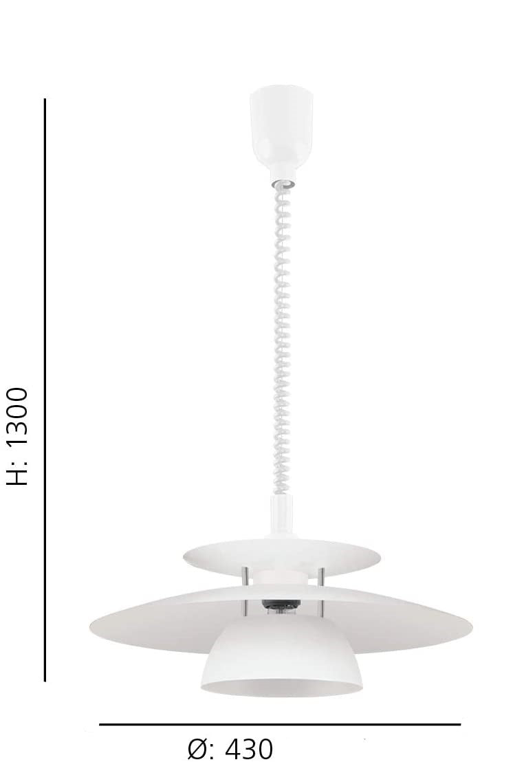 Load image into Gallery viewer, CANDEEIRO DE TECTO SUSPENSO EGLO BRENDA Ø 430mm 87055