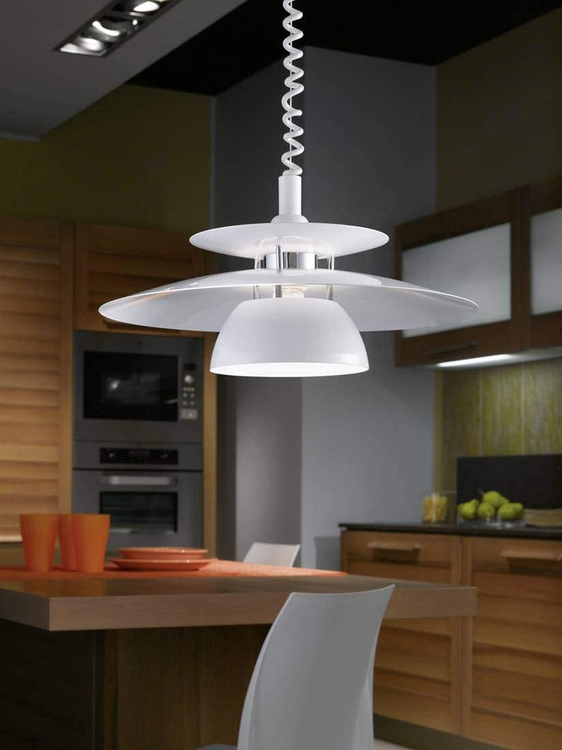 Load image into Gallery viewer, CANDEEIRO DE TECTO SUSPENSO EGLO BRENDA Ø 430mm 87055