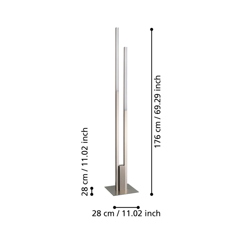 Cargue la imagen en el visor de la galería, Candeeiro de pé led eglo fraioli-z 900078
