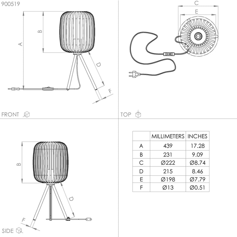 Load image into Gallery viewer, Candeeiro de mesa eglo Romazzina 900519