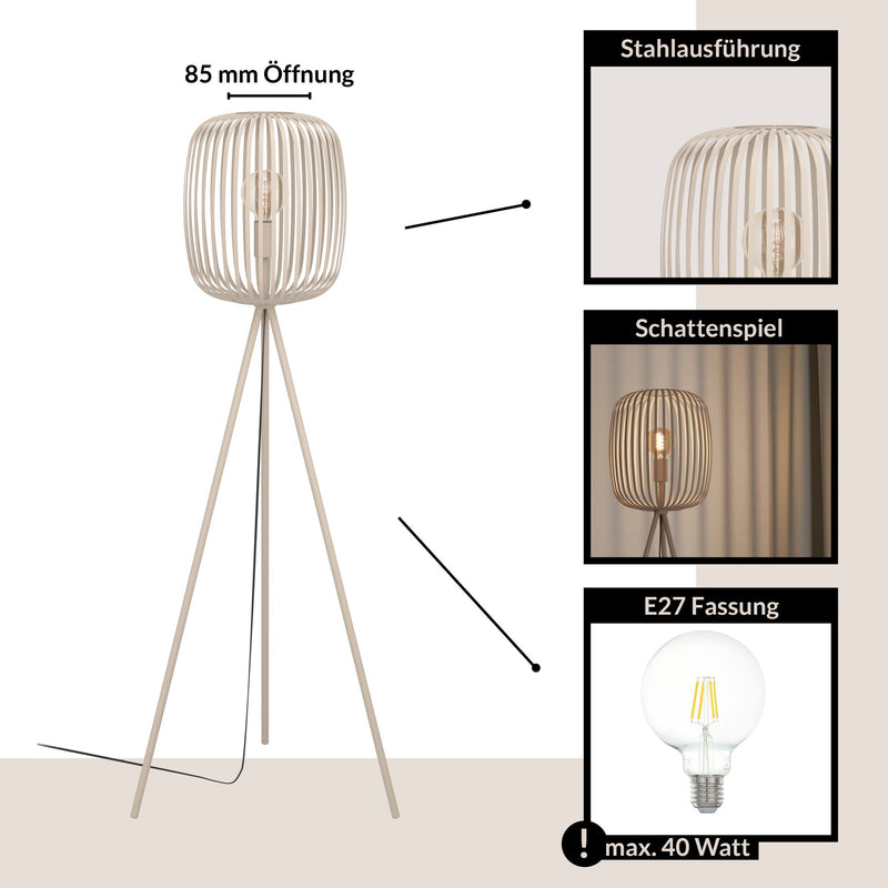 Carregue imagem no visualizador da galeriaCandeeiro de Pé eglo Romazzina 900523