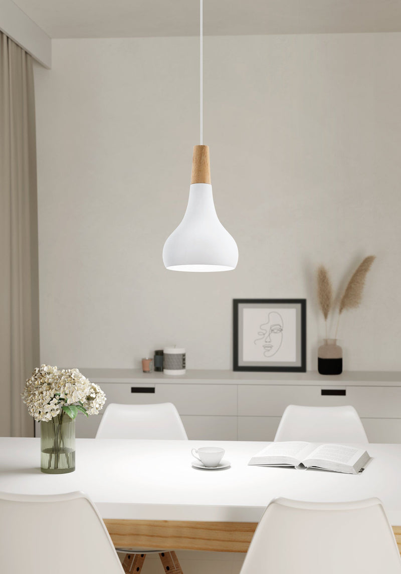 Chargez l'image dans la visionneuse de la galerie, Candeeiro de tecto suspenso eglo sabinar 901177 branco - 180 mm