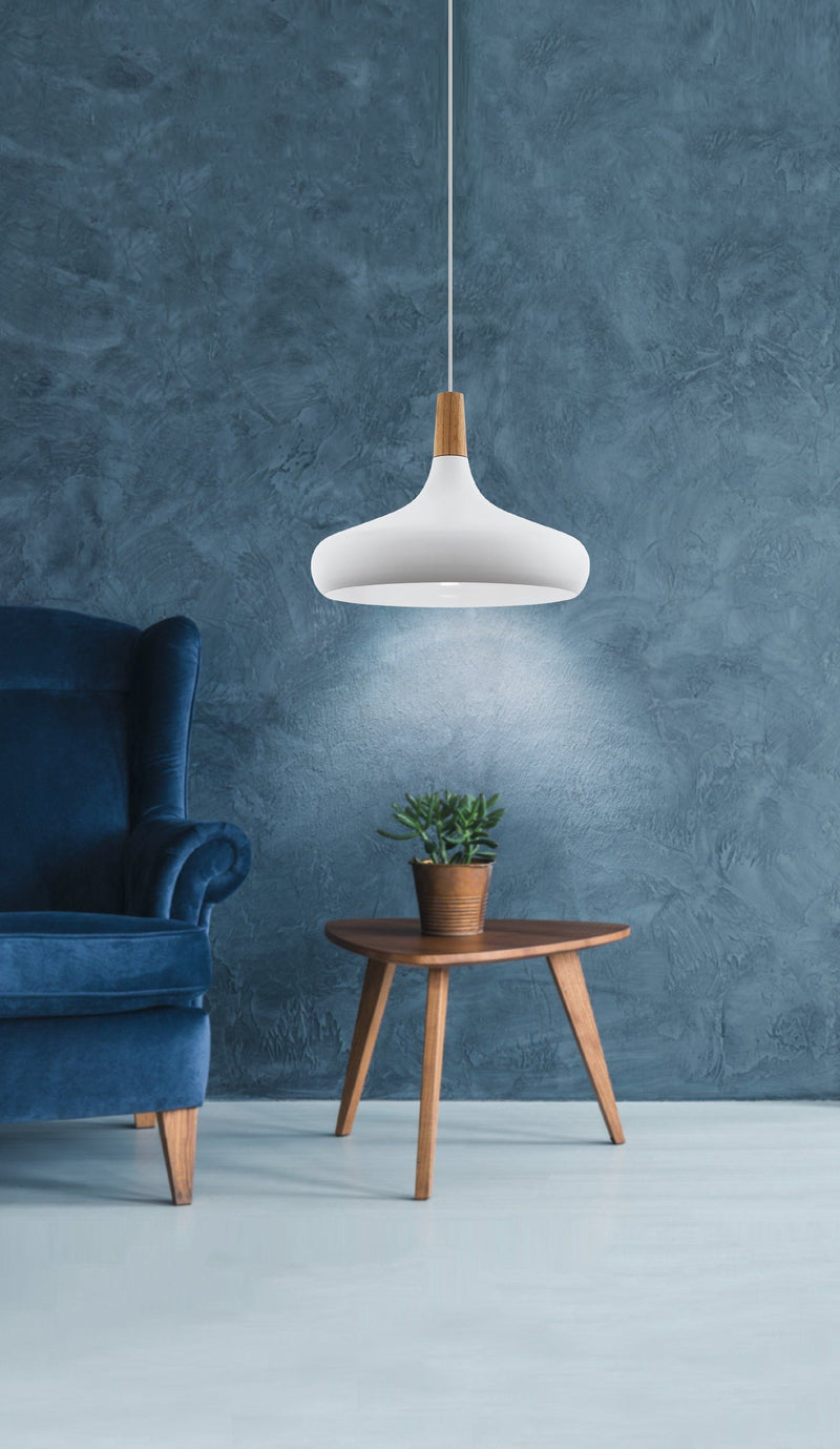 Chargez l'image dans la visionneuse de la galerie, Candeeiro de tecto suspenso eglo sabinar 901179 branco - 400 mm