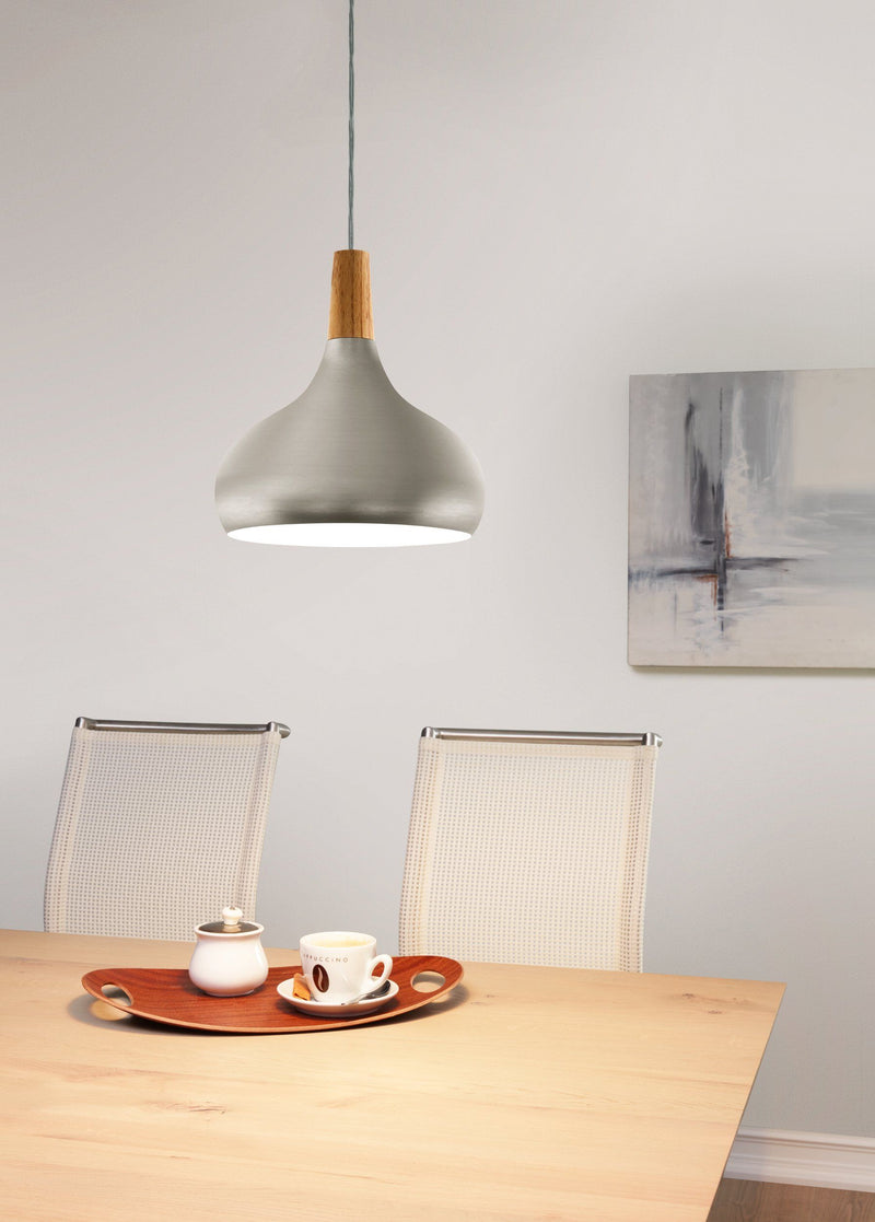 Chargez l'image dans la visionneuse de la galerie, Candeeiro de tecto suspenso eglo sabinar 901181 Cinza - 280 mm