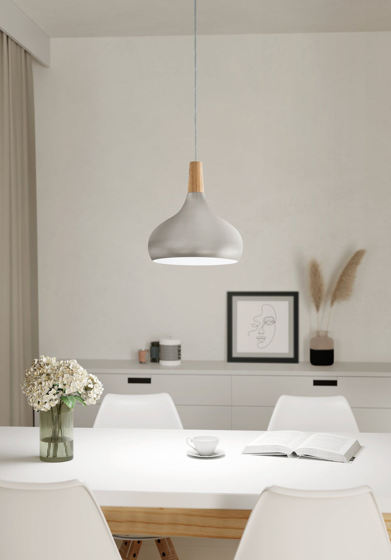 Chargez l'image dans la visionneuse de la galerie, Candeeiro de tecto suspenso eglo sabinar 901181 Cinza - 280 mm