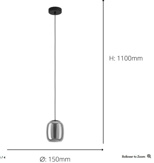 Load image into Gallery viewer, Candeeiro de tecto suspenso eglo Ciampino 901722