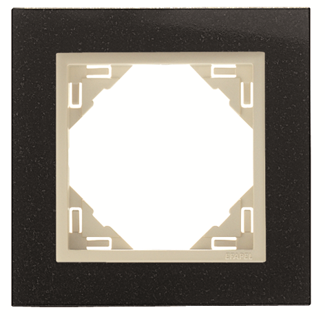 Cargue la imagen en el visor de la galería, Espelho simples granito/pérola EFAPEL 90910 TGP Série Logus 90