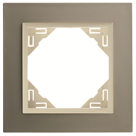 Carregue imagem no visualizador da galeriaEspelho simples titânio/perola EFAPEL 90910 TTP Série Logus 90